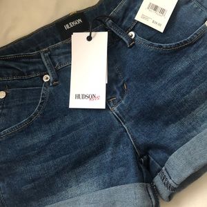 Brand new Girls 12 Hudson cuffed denim shorts